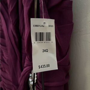 NWT Tadashi burgundy evening dress from Sam’s Fifth Avenue.